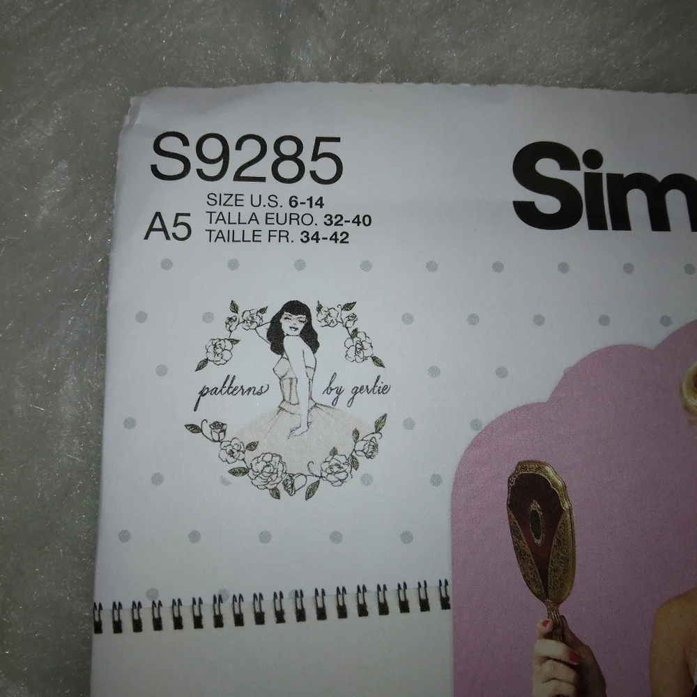 SIMPLICITY S9285 SZ 6-14 Misses Camisole Slip Panties, Patterns by Gertie